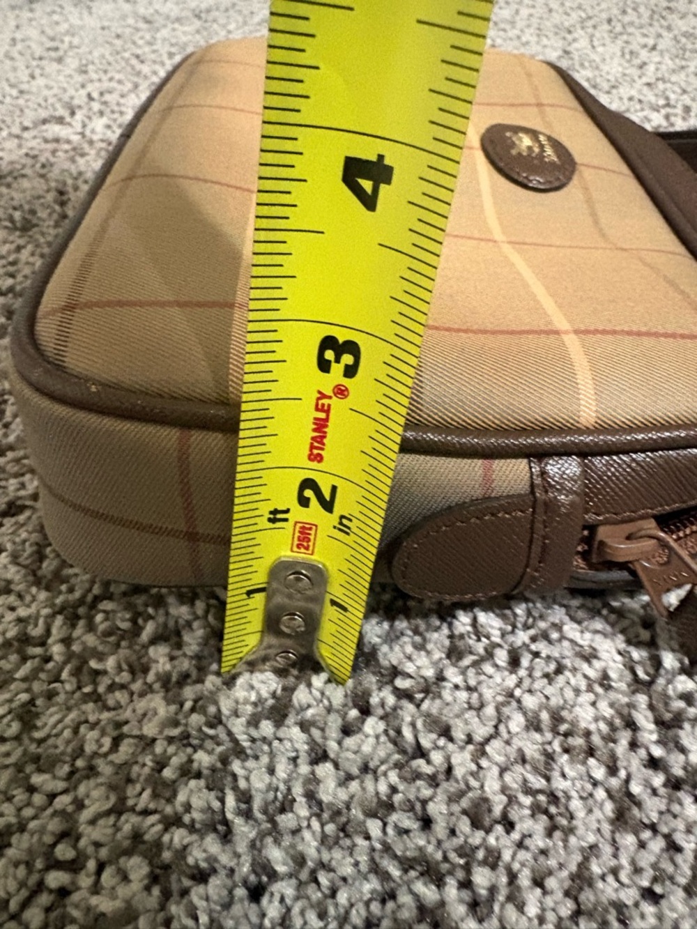 Vintage Burberrys Brown Plaid Wristlet Clutch/Cosmetic Bag - Picture 9 of 17